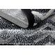 Χαλί MAROC P658 Νιφάδες χιονιού μαύρο / γκρι Φράντζα Βερβερικές Μαροκινό δασύτριχος