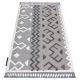 ANTIKA alfombra 118 tek, azteca, lavable - gris 