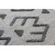ANTIKA alfombra 118 tek, azteca, lavable - gris 