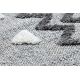 ANTIKA alfombra 118 tek, azteca, lavable - gris 
