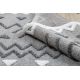 ANTIKA alfombra 118 tek, azteca, lavable - gris 