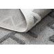 ANTIKA alfombra 118 tek, azteca, lavable - gris 
