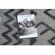ANTIKA alfombra 118 tek, azteca, lavable - gris 