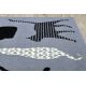 Alfombra BCF FLASH Cats 3996 - Gatos, gatitos gris
