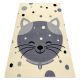 Teppich BCF FLASH Kitten 3998 - Kätzchen creme / grau