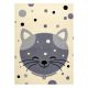 Teppich BCF FLASH Kitten 3998 - Kätzchen creme / grau