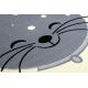 Tapis BCF FLASH Kitten 3998 - minou crème / gris