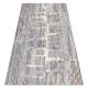 Teppich OPERA 0W9774 C90 54 Abstraktion - Strukturell zwei Ebenen aus Vlies grau / elfenbein 