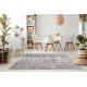 Tappeto OPERA 0W9774 C90 54 Astrazione - Structural due livelli di pile grigio / avorio