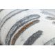 Carpet OPERA 0W9774 C90 54 Abstraction - structural two levels of fleece grey / ivory 