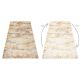 Modern carpet TULS structural, fringe 51324 Vintage, frame ivory / grey 