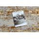 Modern carpet TULS structural, fringe 51324 Vintage, frame ivory / grey 