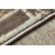 Modern carpet TULS structural, fringe 51320 Marble ivory / blue