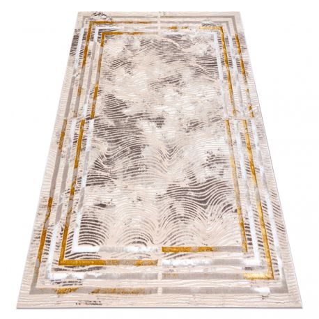 Alfombra TULS estructural, franjas 51325 mezcla marfil / gris 