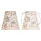 Alfombra TULS estructural, franjas 51325 mezcla marfil / gris 