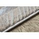 Modern carpet TULS structural, fringe 51325 melange ivory / grey 