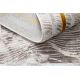 Alfombra TULS estructural, franjas 51325 mezcla marfil / gris 