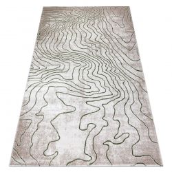 Carpet BCF Morad TRIO flowers, leaves classic - olive green