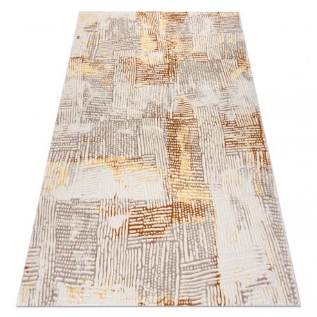 Carpet BCF Morad FELIKS Leaves, frame classic - brown 