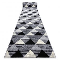 Alfombra de pasillo BCF BASE 3986 Geometric triangulos geométrico gris