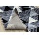 Behúň BCF BASE 3986 Geometric Trojuholníky geometrický sivá