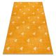 мокети килим за деца HEARTS дънки, vintage сърца - оранжев