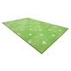 мокети килим за деца HEARTS дънки, vintage сърца - зелен