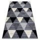 Koberec BCF BASE 3986 Geometric Trojuholníky geometrický sivá / čierna
