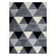 Tapijt BCF BASE 3986 Geometric, drieho geometrisch , grijskleuring / zwart