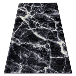 Koberec BCF BASE Stone 3988 kameň mramor čierna / sivá