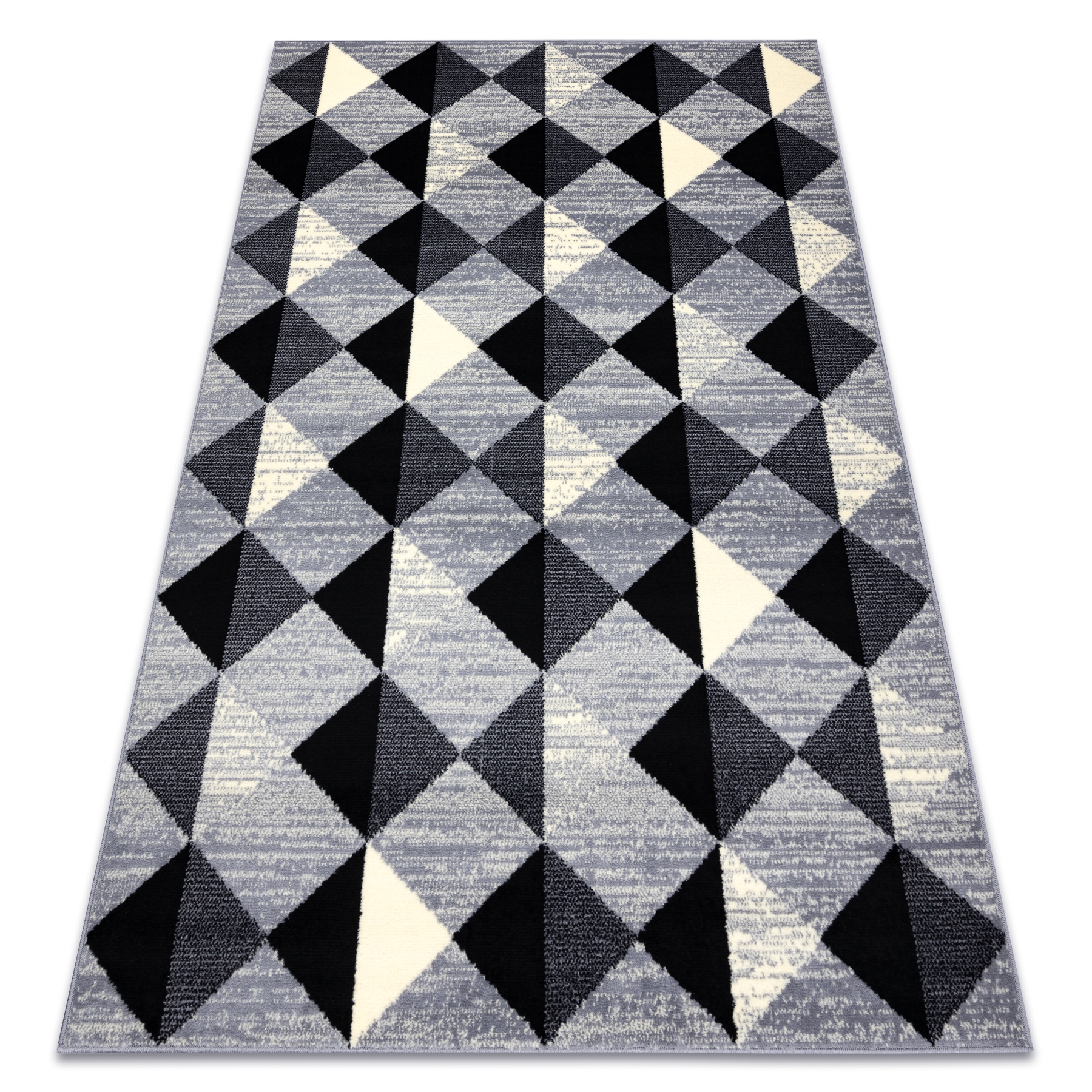 Alfombra de pasillo Structural MEFE 6182 dos niveles de vellón gris -  Alfombras de pasillo modernas