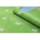 килим за деца HEARTS дънки, vintage сърца - зелен