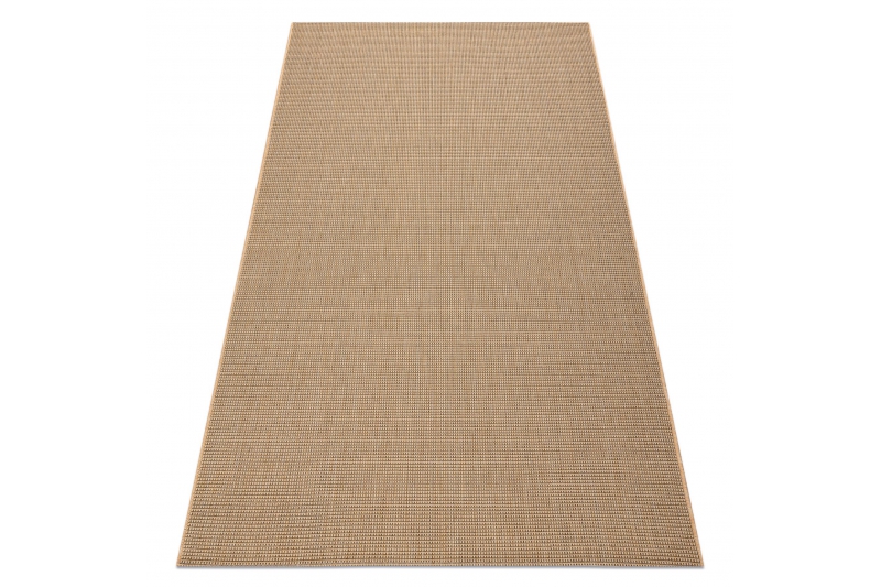 DYWAN SZNURKOWY SIZAL FLOORLUX 20580 gładki, jednolity, jednokolorowy - natural / coffeee - Rozmiar : 160x230 cm