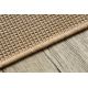 Fonott sizal floorlux szőnyeg 20580 egyszerű, egyszínű - természetes / kávé