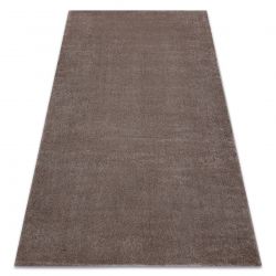 Carpet SOFT 2485 T70 55 plain, one colour dark beige