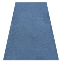 Teppich SOFT 2485 T73 66 glatt, einfarbig blau