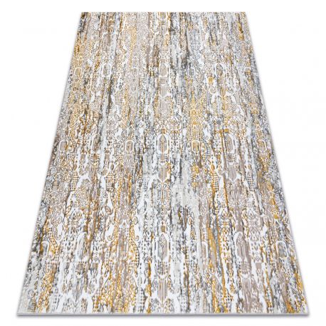 Modern GLOSS Carpet 8487 63 Ornament stylish, glamour gold / beige