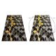 модерен GLOSS килим 400B 86 стилен, glamour, art deco, 3D геометричен черно / злато