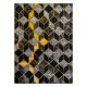 модерен GLOSS килим 400B 86 стилен, glamour, art deco, 3D геометричен черно / злато