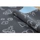 Carpet for kids TOYS to play, children's - grey