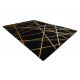 Modern GLOSS Carpet 406C 86 stylish, glamour, art deco, geometric black / gold