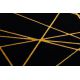 Dywan GLOSS nowoczesny 406C 86 stylowy, glamour, art deco, geometryczny czarny / złoty