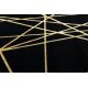 Modern GLOSS szőnyeg 406C 86 elegáns, glamour, art deco, geometriai fekete / arany