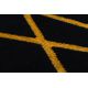 Σύγχρονο GLOSS Χαλί 406C 86 κομψό, αίγλη, αρ ντεκό, γεωμετρική μαύρο / χρυσός