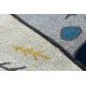 Tappeto Lana JADE 45009/900 Cornice, fiori classici beige / blu OSTA