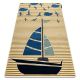 Carpet PETIT SAIL boat, sailboat gold