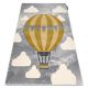 Tapijt PETIT BALOON ballon, wolken grijskleuring