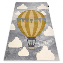 Tæppe PETIT BALOON balon, skyer grå