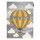 Dywan PETIT BALLOON balon, chmurki szary