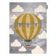 Tapijt PETIT BALOON ballon, wolken grijskleuring